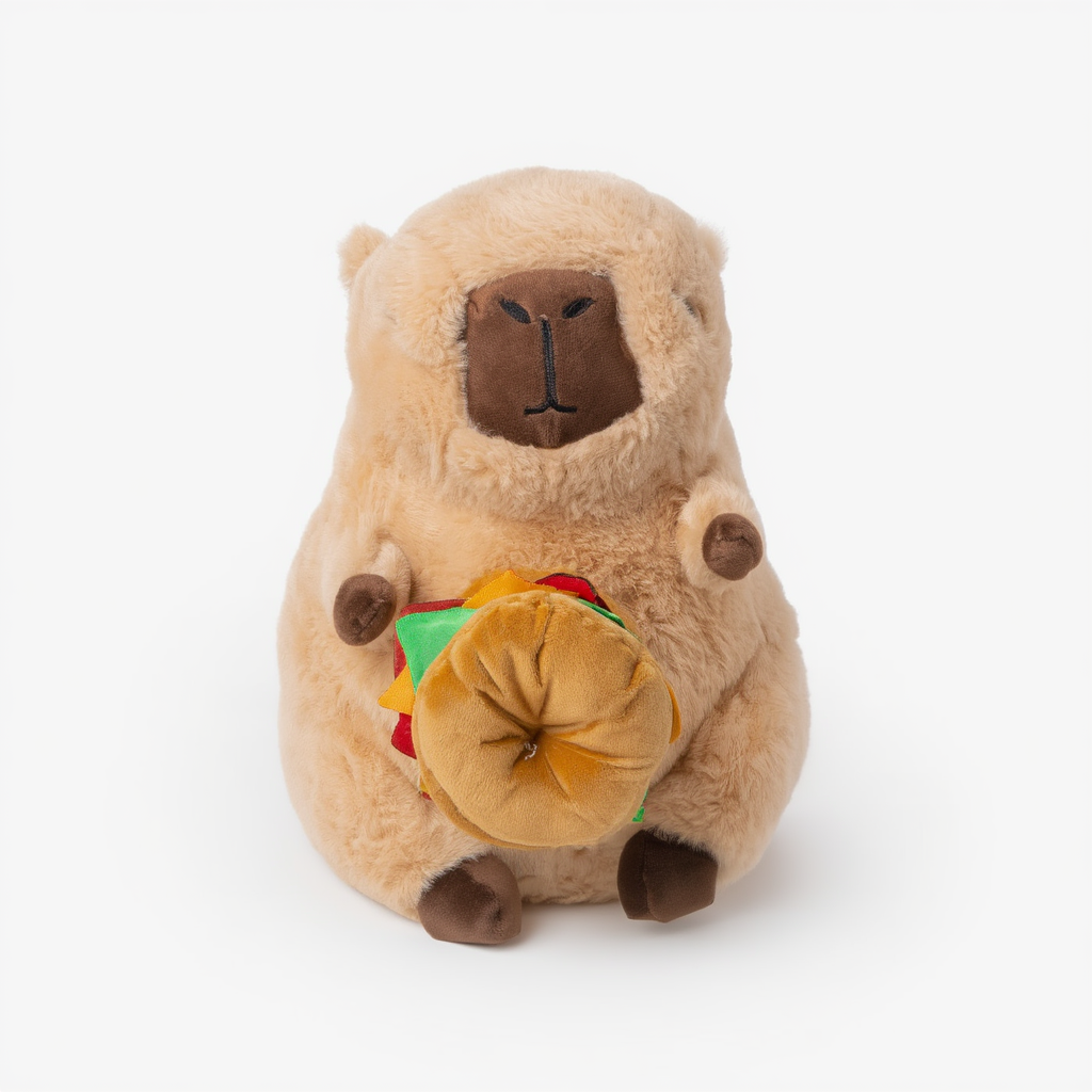 Peluche Capibara con Hamburguesa