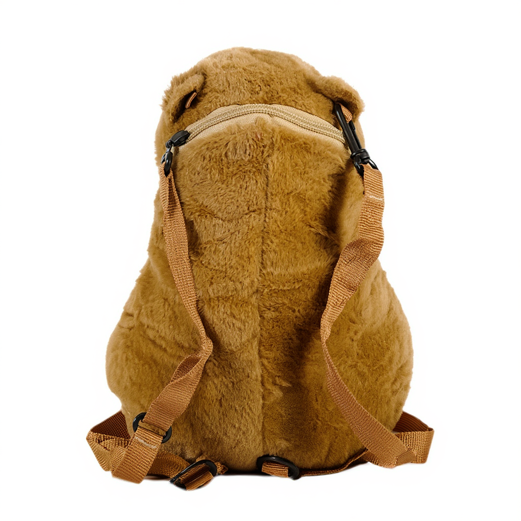 Mochila Capibara con Hamburguesa Kawaii