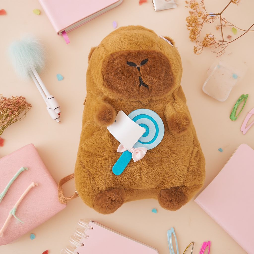 Mochila Capibara de Peluche